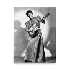 Sister Rosetta Tharpe poster on a plain backdrop in size 18"x24".