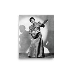 Sister Rosetta Tharpe poster on a plain backdrop in size 8"x10".