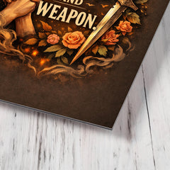 Sisters equal parts witness and weapon metal print mockup