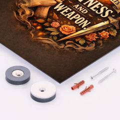 Sisters equal parts witness and weapon metal print mockup