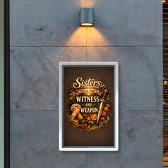 Sisters equal parts witness and weapon poster 2