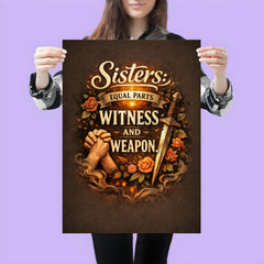 Sisters equal parts witness and weapon poster 3