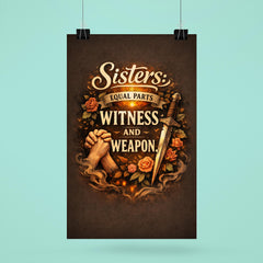 Sisters equal parts witness and weapon poster 6