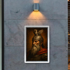 Skanderbeg eagle helm portrait poster 2