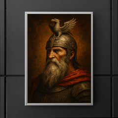 Skanderbeg eagle helm portrait poster 5