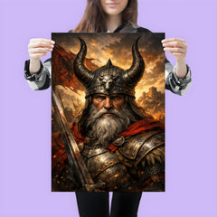 Skanderbeg with horned helmet poster 3