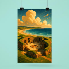 Skara Brae Scotland poster 6