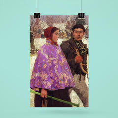 Skaters by Gari Melchers poster 6