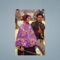 Skaters by Gari Melchers poster 9