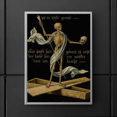 Skeleton Standing on an Open Coffin by the Netherlandish School poster 5
