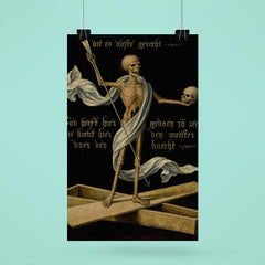 Skeleton Standing on an Open Coffin by the Netherlandish School poster 6