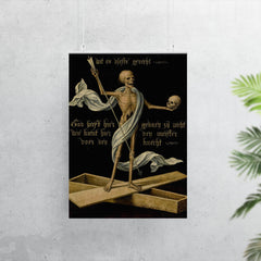 Skeleton Standing on an Open Coffin by the Netherlandish School poster 7