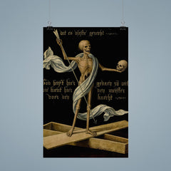 Skeleton Standing on an Open Coffin by the Netherlandish School poster 9