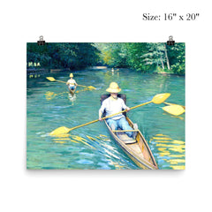 Skiffs by Gustave Caillebotte poster 2