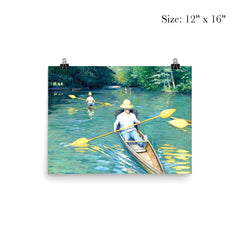 Skiffs by Gustave Caillebotte poster 3