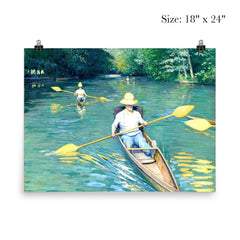 Skiffs by Gustave Caillebotte poster 5
