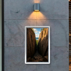 Slattdalsskrevan Crevasse Skuleskogen Sweden poster 2