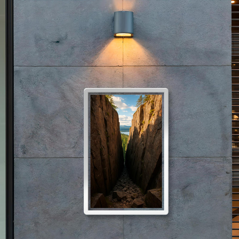 Slattdalsskrevan Crevasse Skuleskogen Sweden poster 2