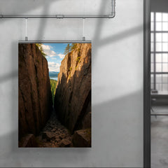 Slattdalsskrevan Crevasse Skuleskogen Sweden poster 4