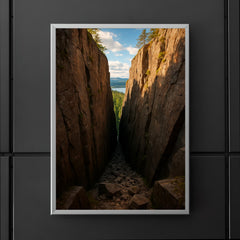 Slattdalsskrevan Crevasse Skuleskogen Sweden poster 5