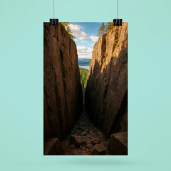 Slattdalsskrevan Crevasse Skuleskogen Sweden poster 6