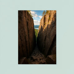 Slattdalsskrevan Crevasse Skuleskogen Sweden poster 8