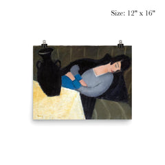 Sleeping Lady With Black Vase by Robert Bereny - Lost Painting poster 3