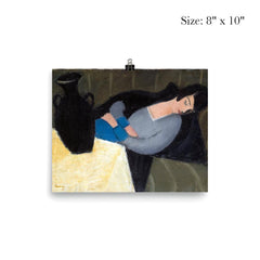 Sleeping Lady With Black Vase by Robert Bereny - Lost Painting poster 4