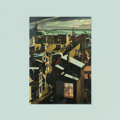 Small German Town at Night by Georg Scholz, 1923 poster 8