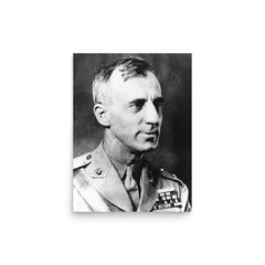Smedley Butler poster on a plain backdrop in size 12"x16".