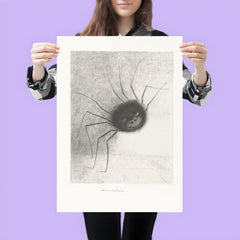 Smiling Spider by Odilon Redon, 1887 poster 3