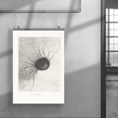 Smiling Spider by Odilon Redon, 1887 poster 4