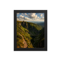 Sniezne Kotly Cirques Poland framed print on a plain backdrop in size 8"x10".