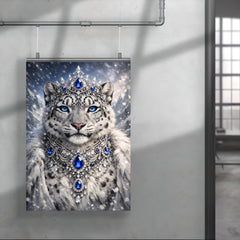 Snow leopard empress with jeweled collar poster 4