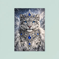 Snow leopard empress with jeweled collar poster 8