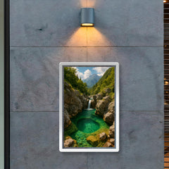 Soča River Emerald Pools Slovenia poster 2