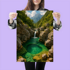 Soča River Emerald Pools Slovenia poster 3