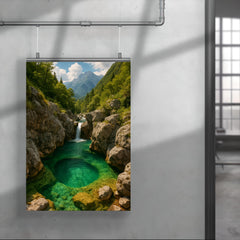 Soča River Emerald Pools Slovenia poster 4