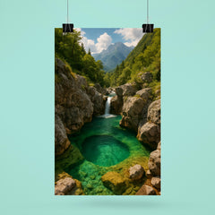 Soča River Emerald Pools Slovenia poster 6