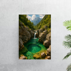 Soča River Emerald Pools Slovenia poster 7