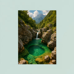 Soča River Emerald Pools Slovenia poster 8