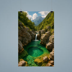 Soča River Emerald Pools Slovenia poster 9