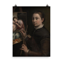 Sofonisba Anguissola poster on a plain backdrop in size 8"x10".