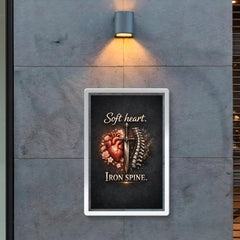 Soft heart Iron spine poster 2