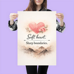 Soft heart Sharp boundaries poster 3