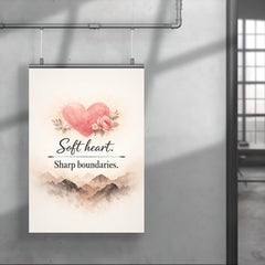 Soft heart Sharp boundaries poster 4