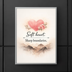 Soft heart Sharp boundaries poster 5