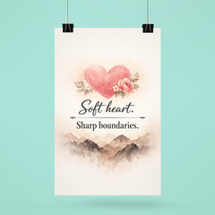 Soft heart Sharp boundaries poster 6