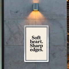 Soft heart Sharp edges poster 2
