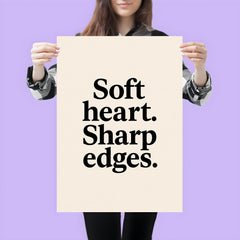 Soft heart Sharp edges poster 3